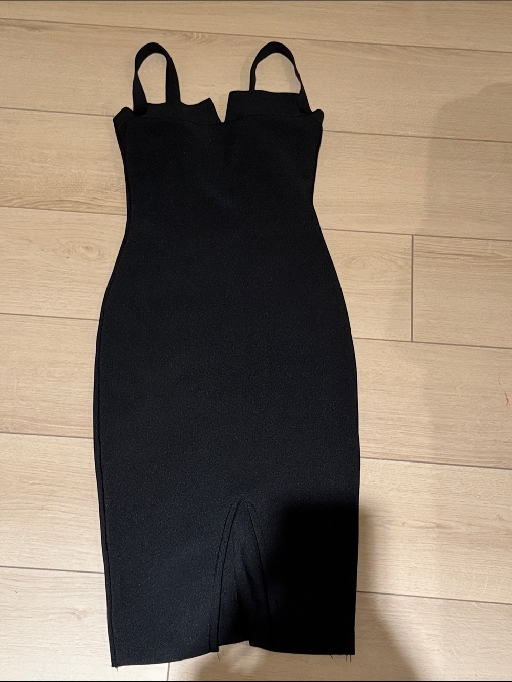 Herve Leger style bodycon dress size XS black